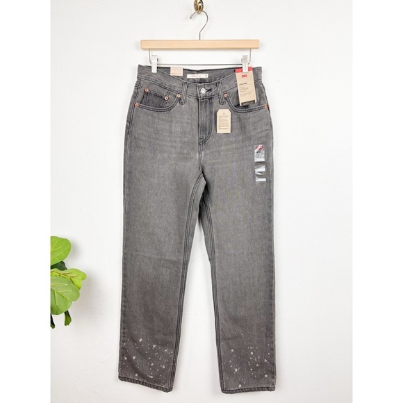 NWT Levi’s Women’s Low Pro Gray Happy Accident Jean Sz 27 - Picture 3 of 14